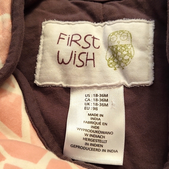 First Wish heavy sleep sack with owl design - Picture 3 of 6